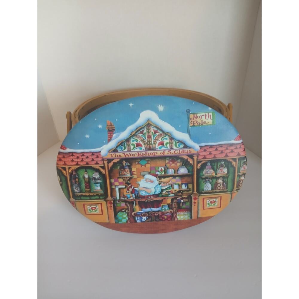 Jim Shore Santa’s Workshop Basket
